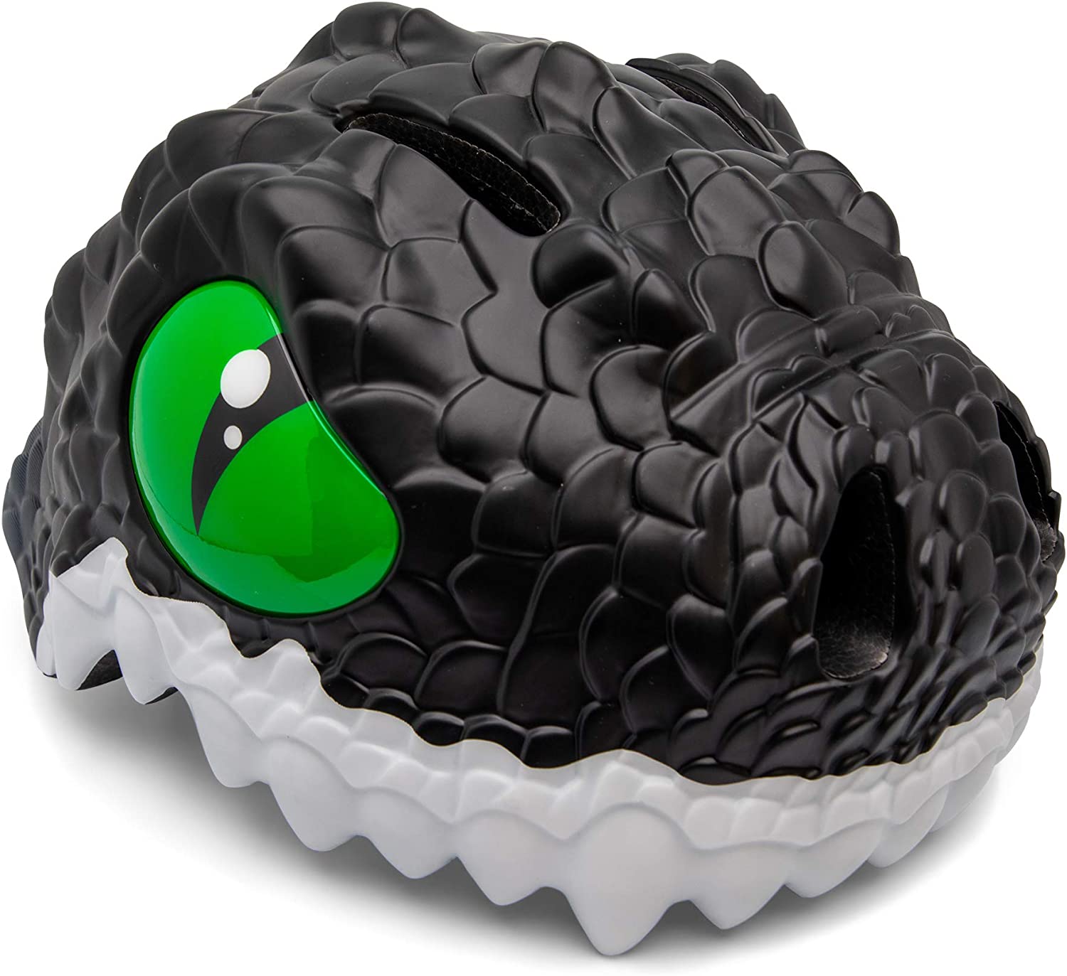 Idea Regalo Casco da Bici e Skateboard per Bambini Drago Nero