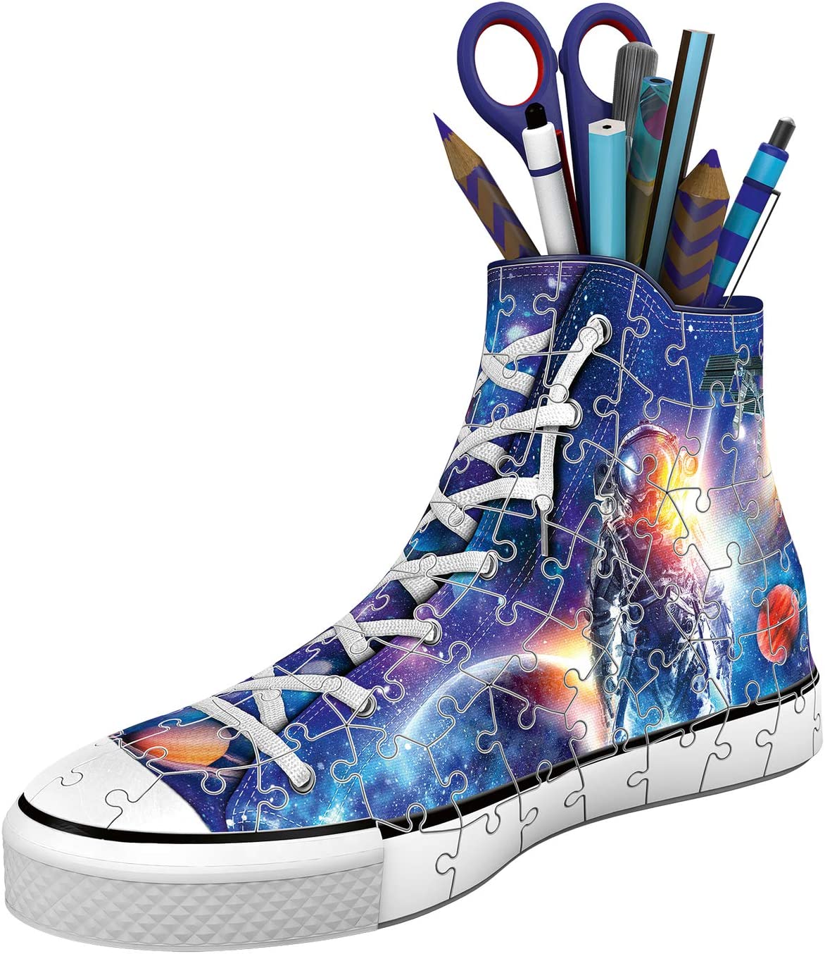 Idea Regalo Ravensburger Puzzle 3D Sneaker Galaxy Portapenne