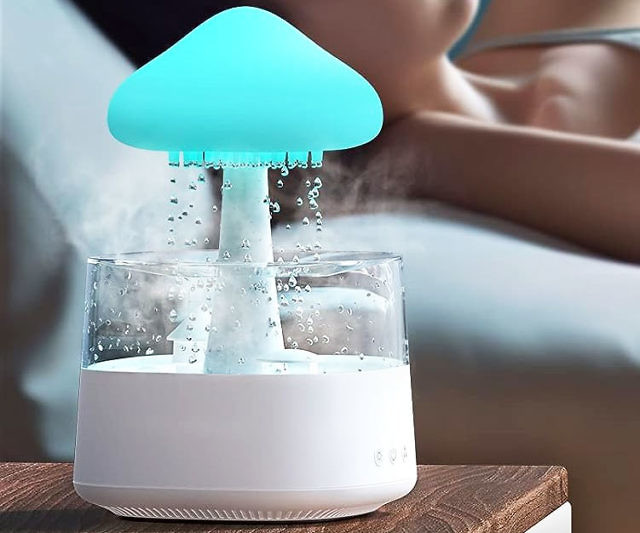 Idea Regalo Umidificatore con Effetto Pioggia