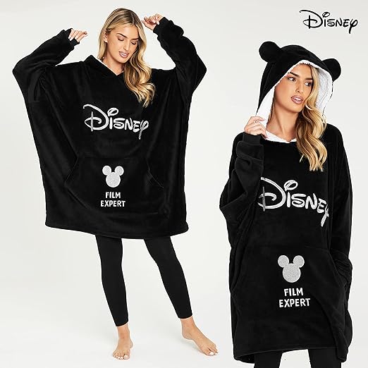 Idea Regalo Disney Felpa Oversize per Donna con Cappuccio