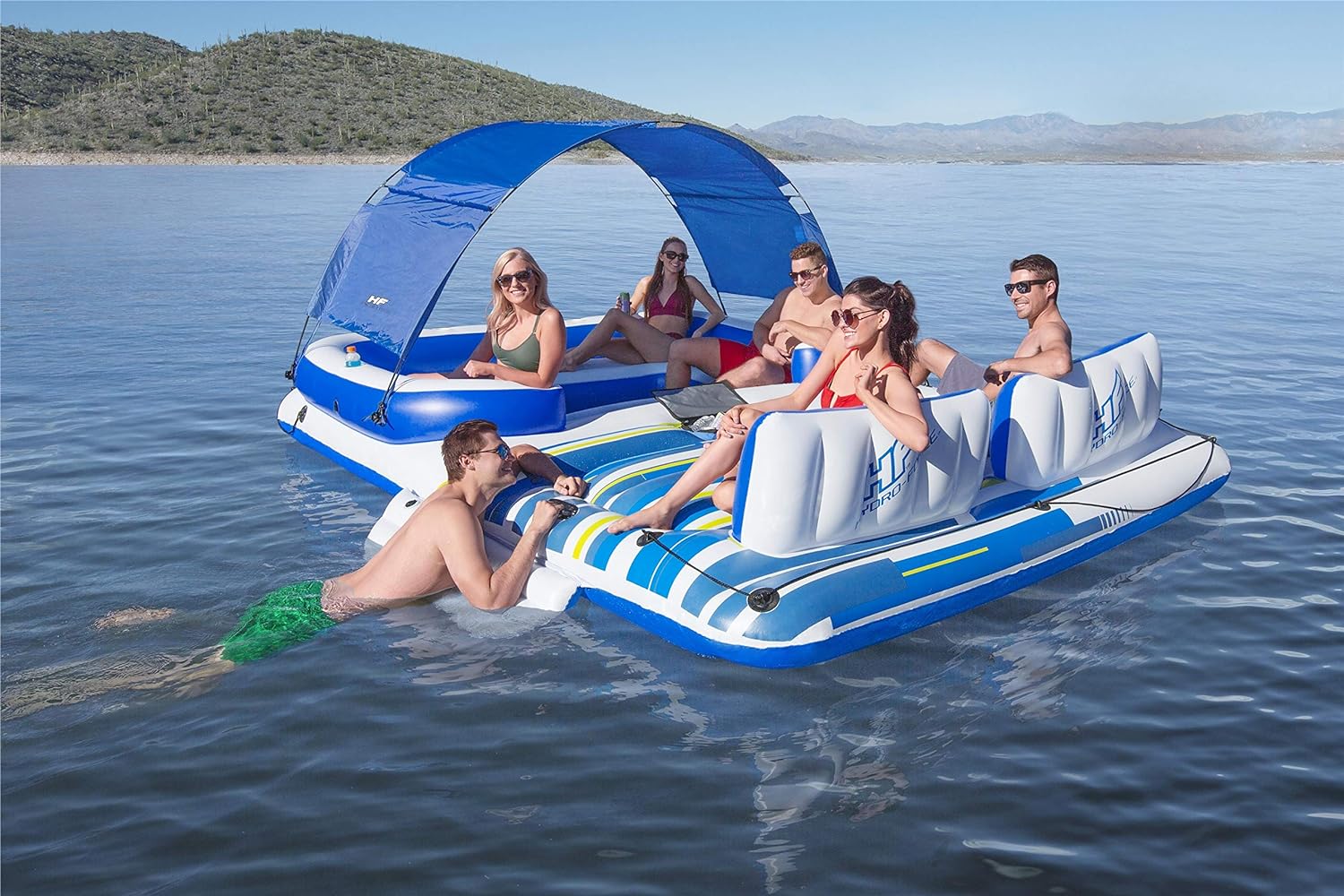 Idea Regalo Isola Gonfiabile Gigante Bestway Per il Mare